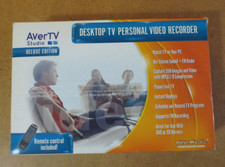 Vintage AVerTV Studio Deluxe Edition Desktop Tv Personal Video Recorder w Remote