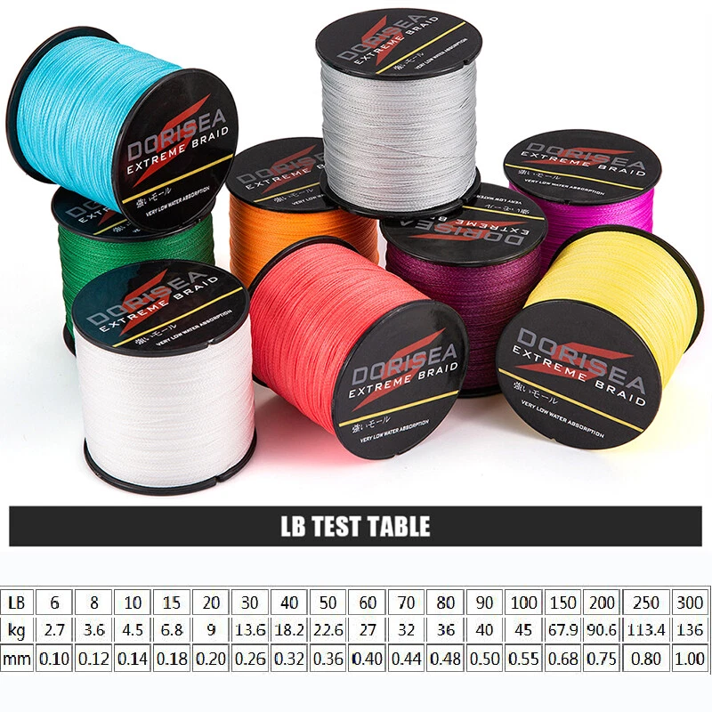 Dorisea 100M-2000M EXTREME PE Dyneema Braided Fishing Line 10LB-100LB USA - Image 3 of 4