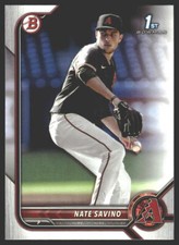 Nate Savino #BD-163 2022 Bowman Draft Arizona Diamondbacks