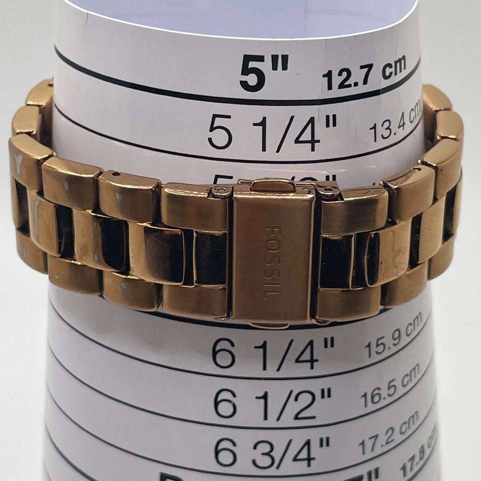 Reloj Fossil Chelsey Mujer Día Fecha 24H Cuarzo Analógico ES3353 Caja Tono Dorado Foto 4 de 4