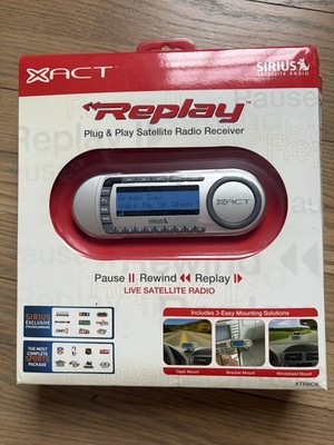 XACT SIRIUS XTR8CK  REPLAY PLUG AND PLAY SAT RADIO RECEIVER W/CAR KIT NIB