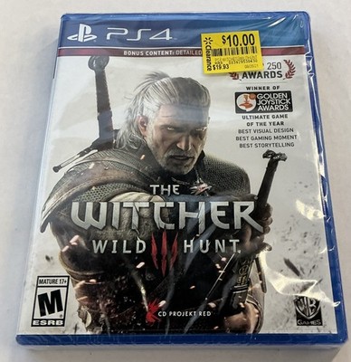 Witcher 3 Wild Hunt Playstation 4 PS4 Brand New Sealed -- S2G --