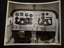 Cessna 180 Cockpit Panel 8x10 Black And White Photo Will Be Professionally...