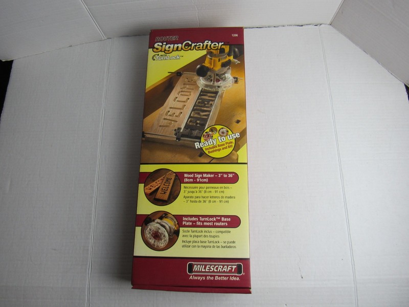 Milescraft 1206 Router SignCrafter With TurnLock - Sealed New
