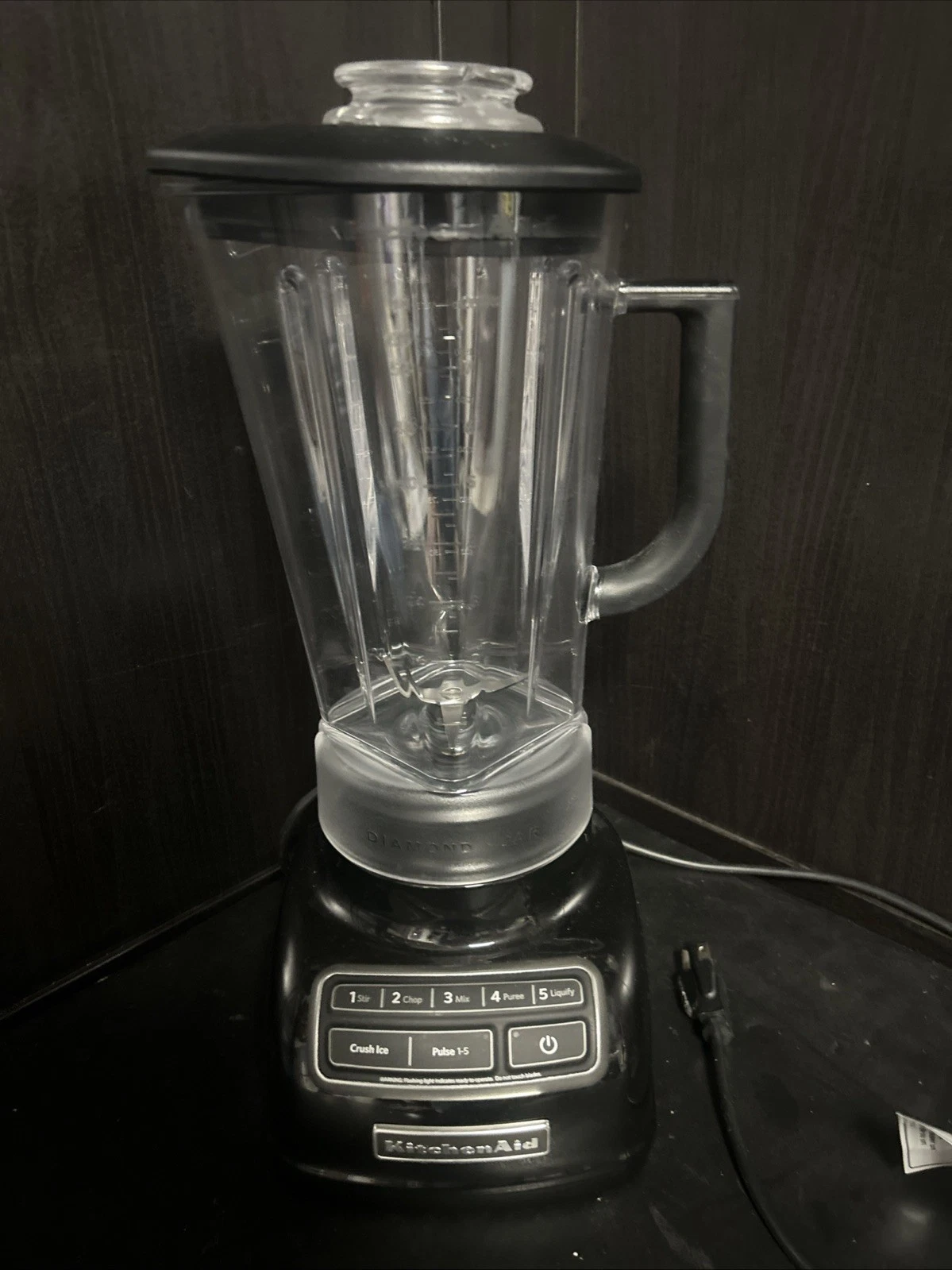 KitchenAid KSB1575MC 5-Speed Diamond Heavy Duty Blender Black 60 oz - Tested
Opens in a new window o