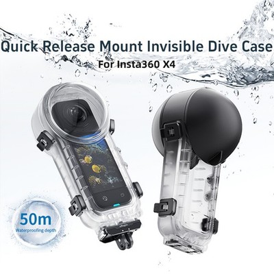 Schnellspanner Invisible Dive Case Sports Kamera Schutz Hülle für Insta360 X4