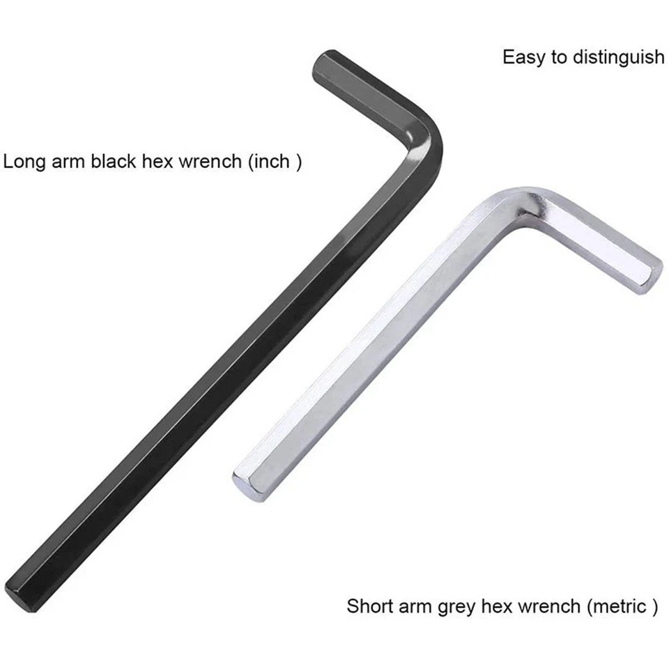 30Pcs Allen Wrench Hex Key Long and Short Arm Set 0.028 - 3/8" and 0.7 - 10mm - Image 3 of 4