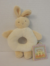 Bunnies By The Bay Bunny Plush Rattle Ring w/Tag