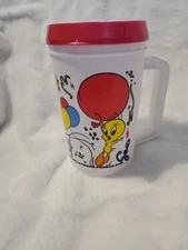Looney Tunes Tweety Stadium Mug Millennium 1999 Vintage Cup Super Thermos NWOT 