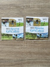 2 Nintendo Wii No Game Wii Sports Sleeve and Manual Only