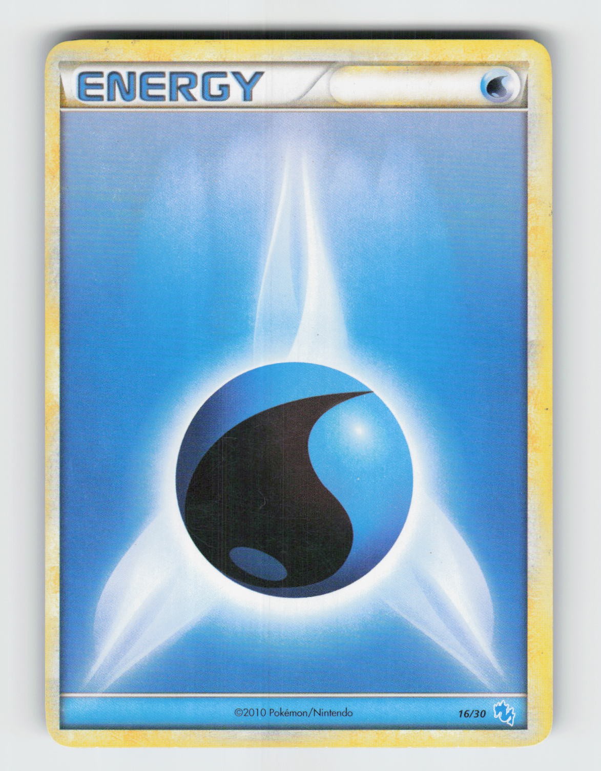 Water Energy (#16) 16/30 - Pokemon - HGSS Trainer Kit: Gyarados & Raichu - - MP