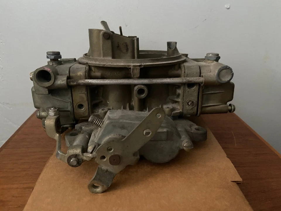 Carburador de 4 barriles Holley 650 cfm doble bomba LISTA-4773-2 obturador manual Foto 3 de 4