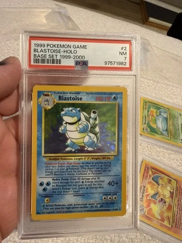 PSA 7 4TH PRINT  Blastoise  2/102 Holo Base Set 1999-2000 Pokémon card TCG  RARE