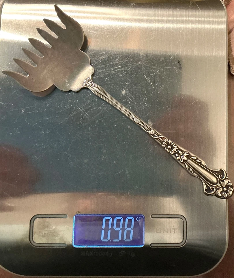 Dominick & Haff “Marguerite” 1904 Sterling Sardine/ Pastry Fork 6¾” No Mono - Image 4 of 4