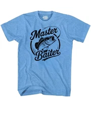 Funny Fishing Humor T-Shirt Fisherman Jokes Master Baiter T Shirt Novelty Gift