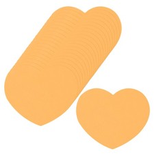 100Pcs Heart Cutouts Paper 2.5x3 Inch Heart-Shape Cards for DIY Gold