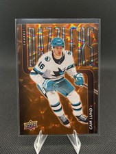 25-26 Upper Deck Series Two Cam Lund Orange Dazzler DZ-100 San Jose Sharks
