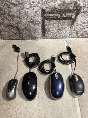 4x USB Maus Mouse PC Computer Set Günstig Gut Saitek Logitech Typhoon Mini Mouse