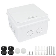 IP65 Waterproof Junction Box 5.9x5.9x3.9 inch ABS Plastic Project Enclosure