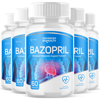(5 Pack) Bazopril Blood Pills Advanced Max Support Glycogen Formula 300 Capsules