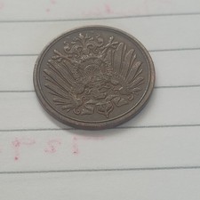 1896-A Germany 1 Pfennig Coin (XF)