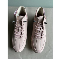LDECK Pink Lace-Up Comfort Sneakers Women’s EU 38 Synthetic Flat Casual