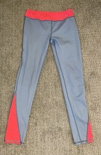 Z By Zella Girl Activewear Leggings Girls 10/12 Grey And Red