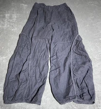 Match Point Linen Pants Medium Artsy Wide Leg Lagenlook Balloon Parachute