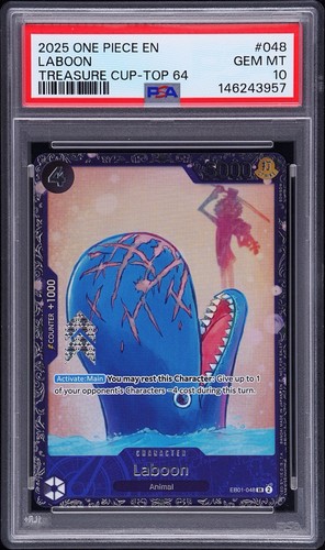 Laboon (Treasure Cup 2025) graded PSA 10 for sale on eBay