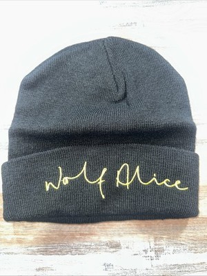 Wolf Alice Gold Logo Embroidered Beanie Brand New Never Worn One Size Fits