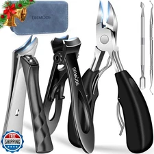 DRMODE Toenail Clippers for Thick Toenails, Long Handled Toe Nail