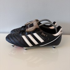 Adidas Kaiser 5 Cup 033200 SG Custom Football Boots Mens Size UK 9 Black White