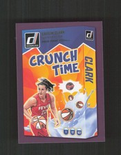 2025 Donruss WNBA #5 Caitlin Clark Crunch Time Press Proof Purple