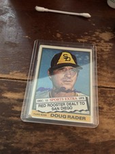 1976 Topps - Traded Doug Rader #44T Autograph Dinged Corner