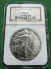 1989 $1 American Silver Eagle NGC MS69 Brown Label