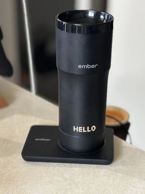 #ad Ember 12oz Temperature Control Smart Travel Mug Black Wont Charge? C $69.90