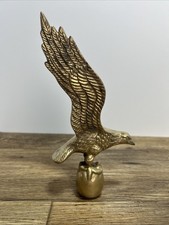 Vintage Brass Eagle Paper Weight Flag Topper ...