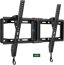 Heavy Duty Tilt TV Wall Mount Bracket for 32-86 Inch Flat/Curved Tvs, 165Lbs Cap