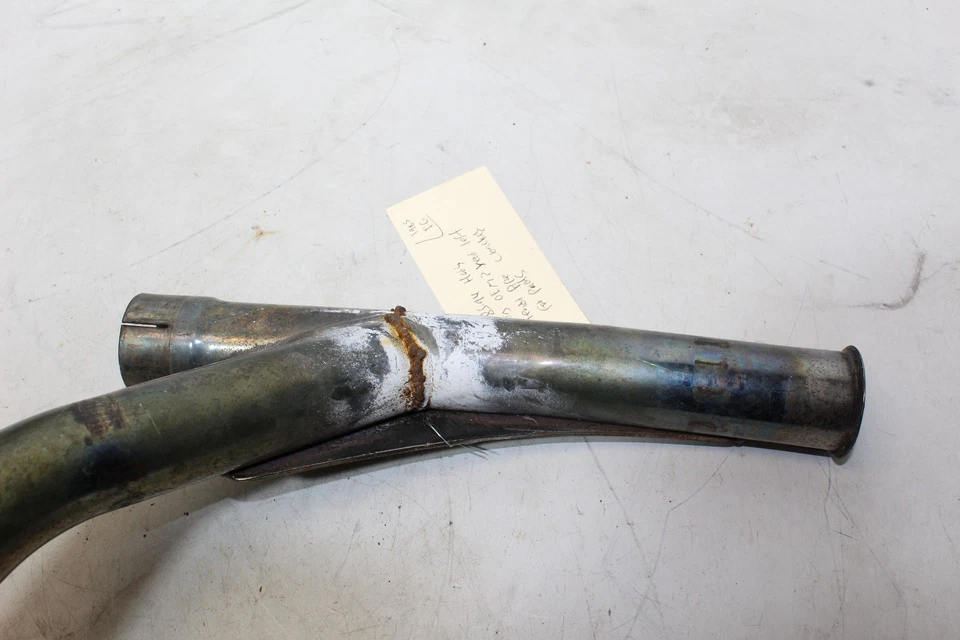 85-94 Harley Touring OEM? Rear Left Header Pipe Cracked For Parts! - Image 4 of 4