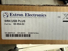 Extron SW4 USB PLUS Four Input USB Switcher with Emulation 60-954-02 Box New