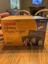 11 Packs of Kodak Glossy Photo Paper (25 Sheets Per Pack) 4”x 6” for InkJets