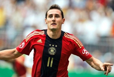GERMANY ADIDAS 2008 EURO FOOTBALL SOCCER AWAY JERSEY #11 KLOSE