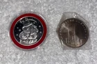 Lot of 2 assorted Silver 1oz Rounds,  Sept11 round and Christmas round