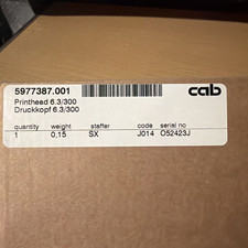 Brand New 5977387.001  CAB SQUIX 6.3 300DPI Print Head USA Seller! Brand New!