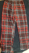 Red Plaid Pajama Pants For Boys Size 7/8 Years Old