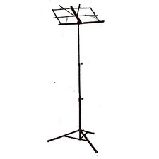 BRAND NEW BLACK FOLDING PORTABLE MUSIC STAND WITH SHOULDER CARRY CASE 