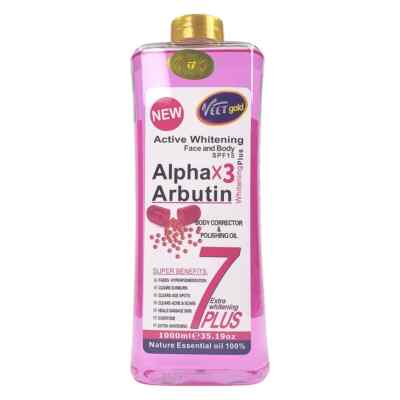 Huile éclaircissante Veet Gold Alpha Arbutin - 500 Ml, Pour Atténuer Taches Et Cicatrices, Hydratante