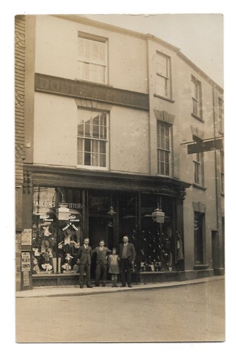 RP Wiveliscombe shop front Doble & Prout Silver Street postcard Taunton Somerset