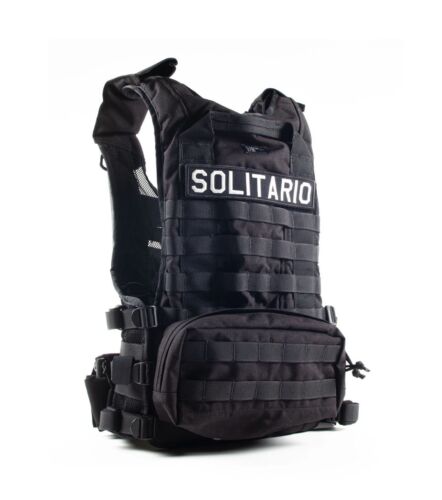 El Solitario Outlaw Black Tactical Vest for Motorcycle or MTB - Afbeelding 1 van 11