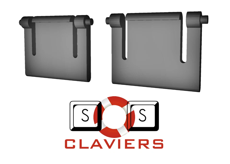 Logitech K320 / MK320 Keyboard Spare Replacement Tilt Leg Stand Foot Feet - Image 3 of 4